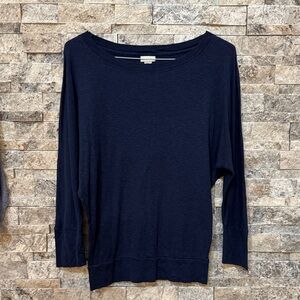 Mercer & Madison Dark Blue Long Sleeve Top